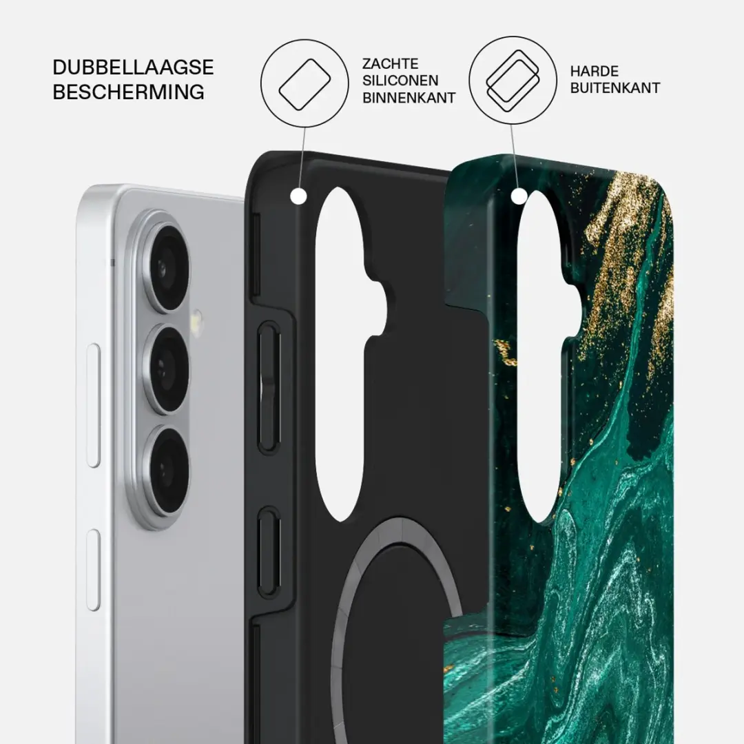 Burga Tough MagSafe Hoesje - Samsung Galaxy S26 - Groen