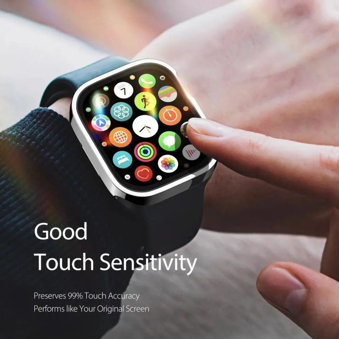 Dux Ducis Hamo Hoesje Apple Watch 11/10 46mm - Full Protect - Zilver