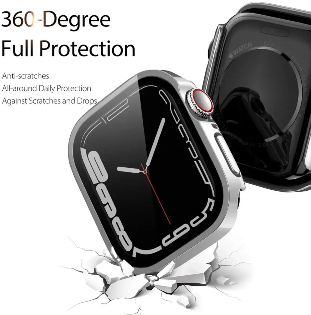 Dux Ducis Hamo Hoesje Apple Watch 11/10 46mm - Full Protect - Zilver