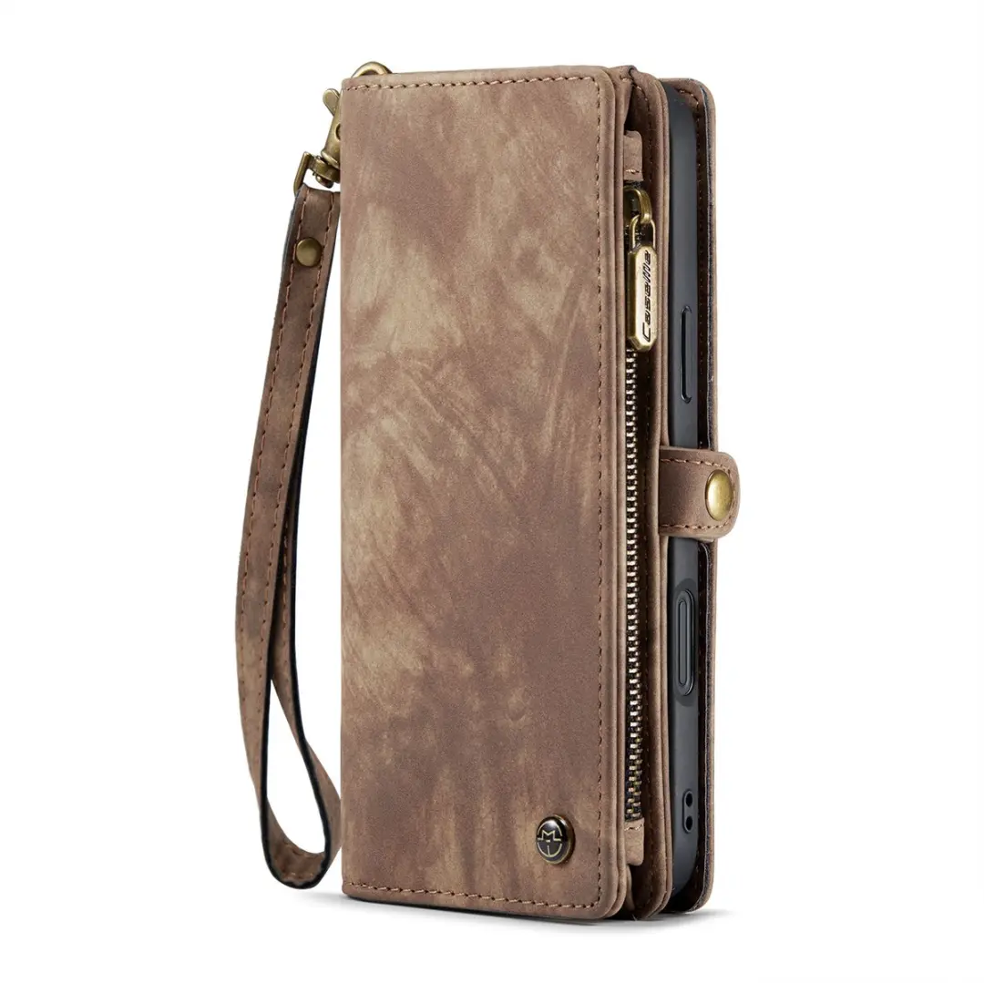 Caseme iPhone 16 Pro Max Telefoonhoesje 2-in-1 Book Case - Bruin