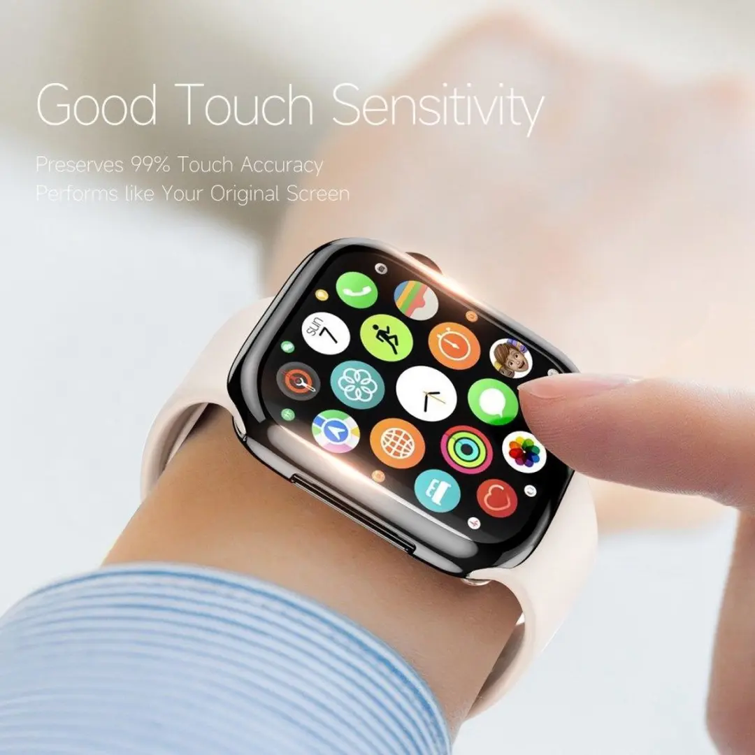 Dux Ducis Somo Full Protect TPU Hoesje - Apple Watch 7/8/9 45mm - Zwart