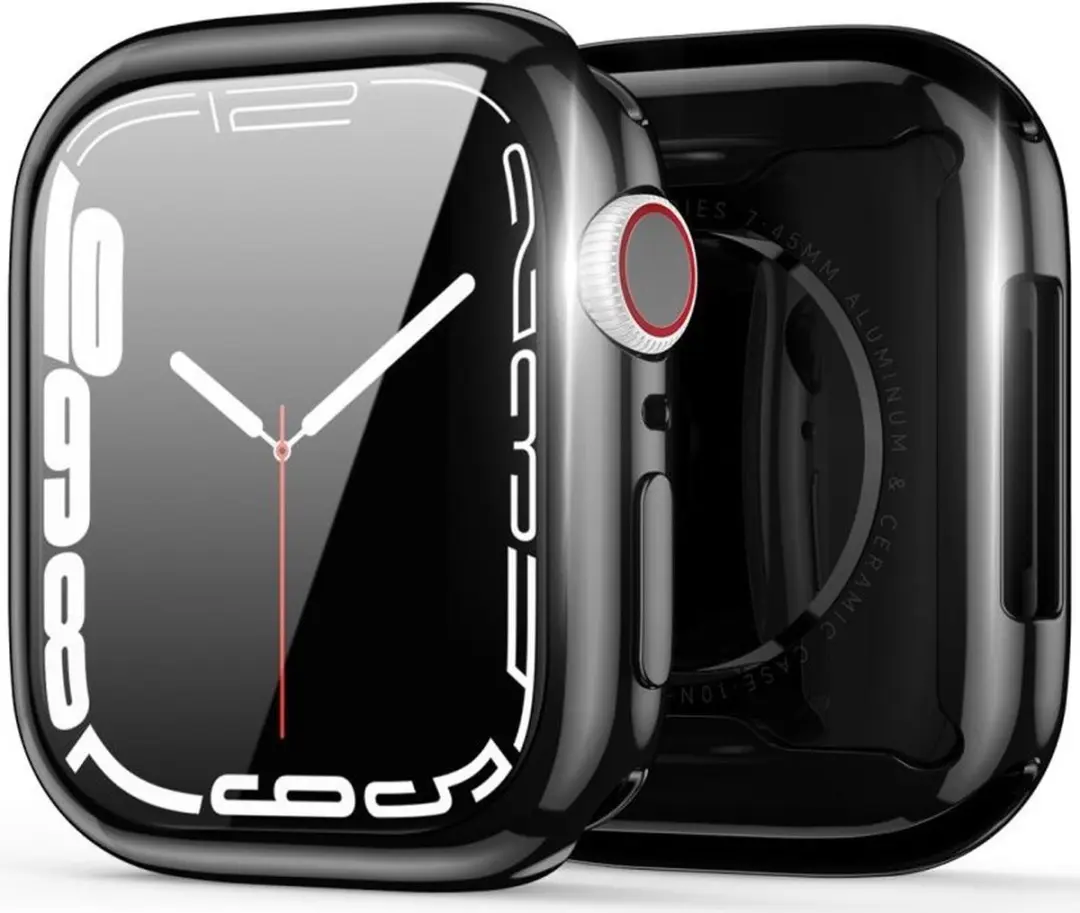Dux Ducis Somo Full Protect TPU Hoesje - Apple Watch 7/8/9 45mm - Zwart