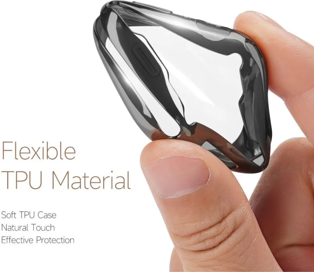 Dux Ducis Somo Full Protect TPU Hoesje - Apple Watch 7/8/9 45mm - Zwart