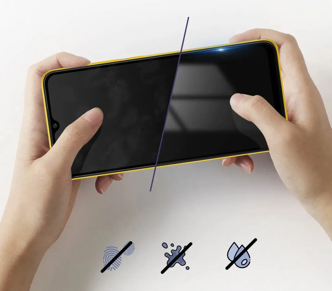 Imak Tempered Glass Screenprotector Xiaomi Poco C40 - Zwart