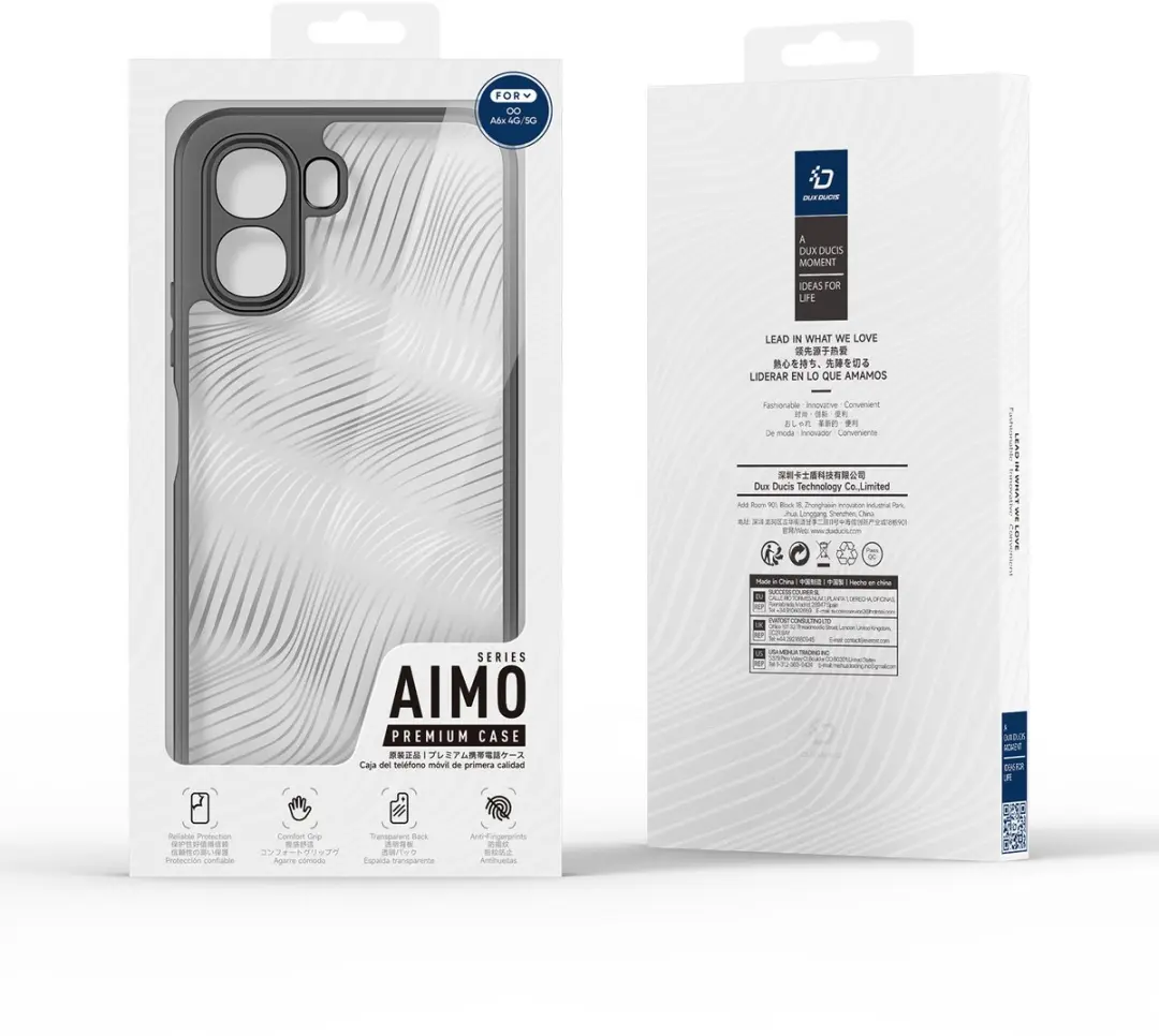 Dux Ducis Aimo Series Hoesje OPPO A6X 5G - Transparant Zwart