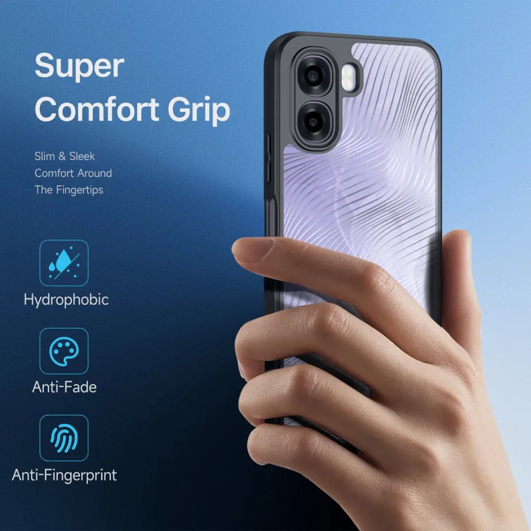 Dux Ducis Aimo Series Hoesje OPPO A6X 5G - Transparant Zwart