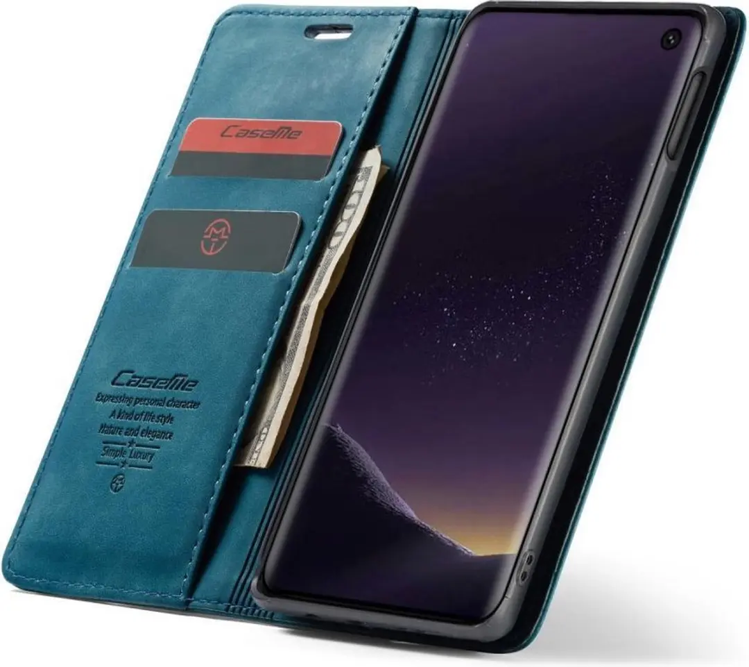 Caseme Book Case Samsung Galaxy S10e - 2 Pasjes - Blauw