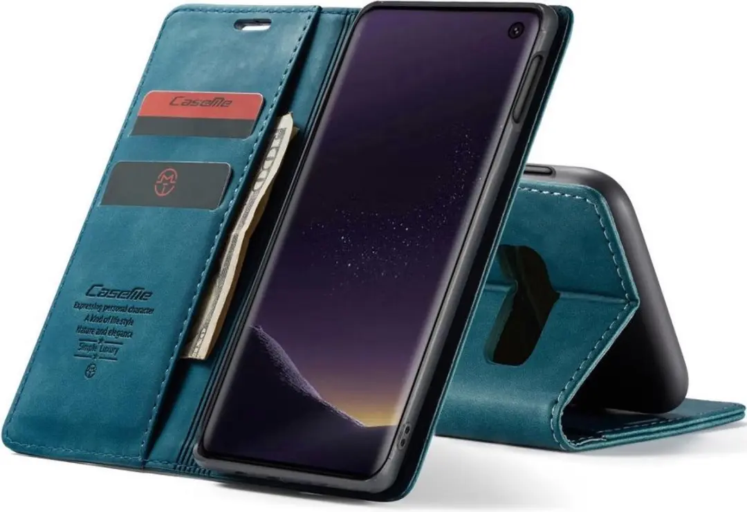 Caseme Book Case Samsung Galaxy S10e - 2 Pasjes - Blauw