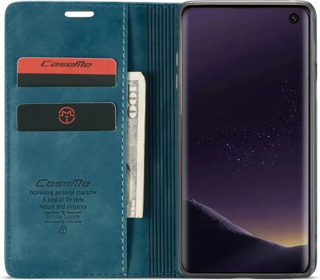 Caseme Book Case Samsung Galaxy S10e - 2 Pasjes - Blauw