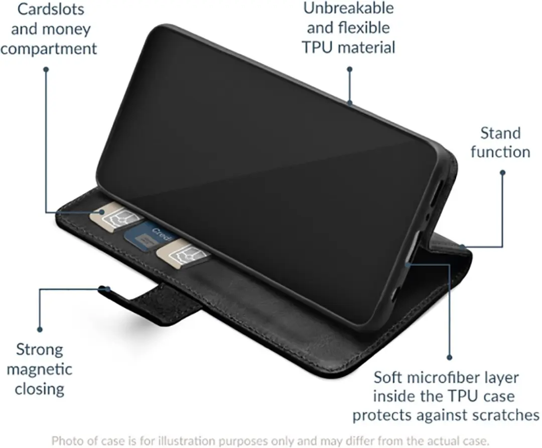 Mobilize Bookcase Hoesje Samsung Galaxy A56 - 4 Pasjes - Zwart