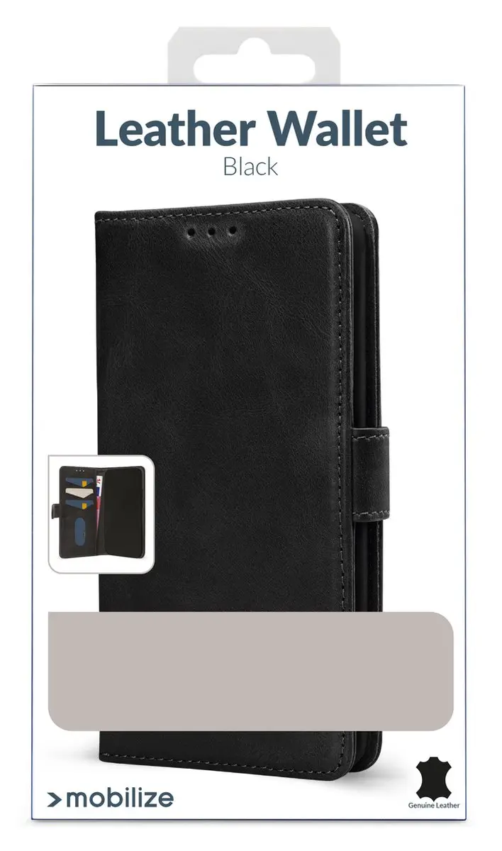 Mobilize Bookcase Hoesje Samsung Galaxy A55 - Effen Zwart - 4 Pasjes