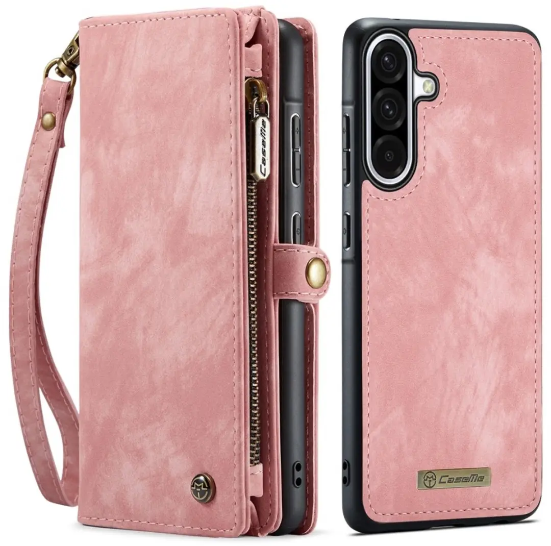 Caseme 008 Hoesje Samsung Galaxy A56 - Roze - 8 Pasjes