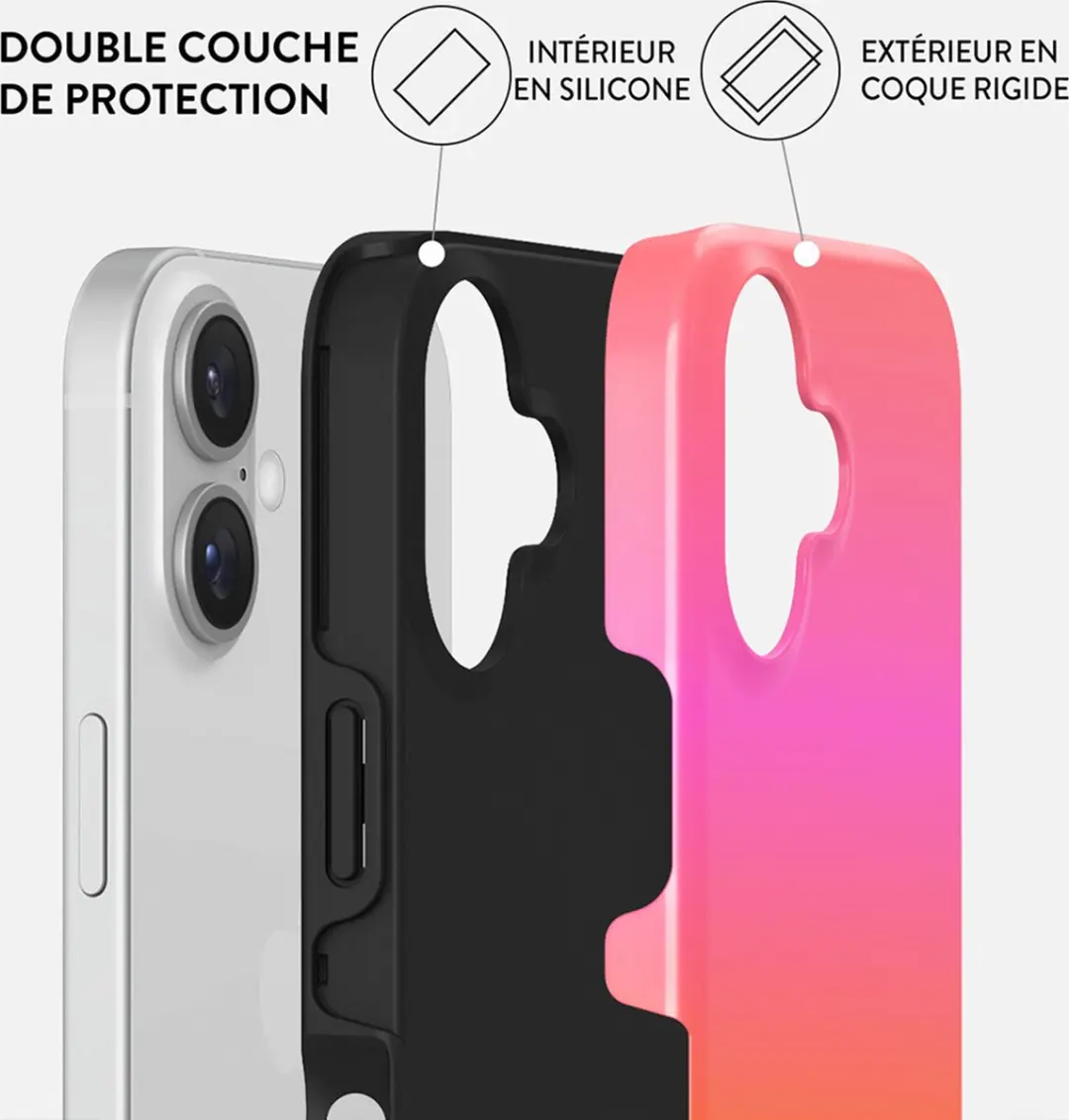 Burga Hoesje iPhone 16 Plus MagSafe Sunset Club - Veelkleurig