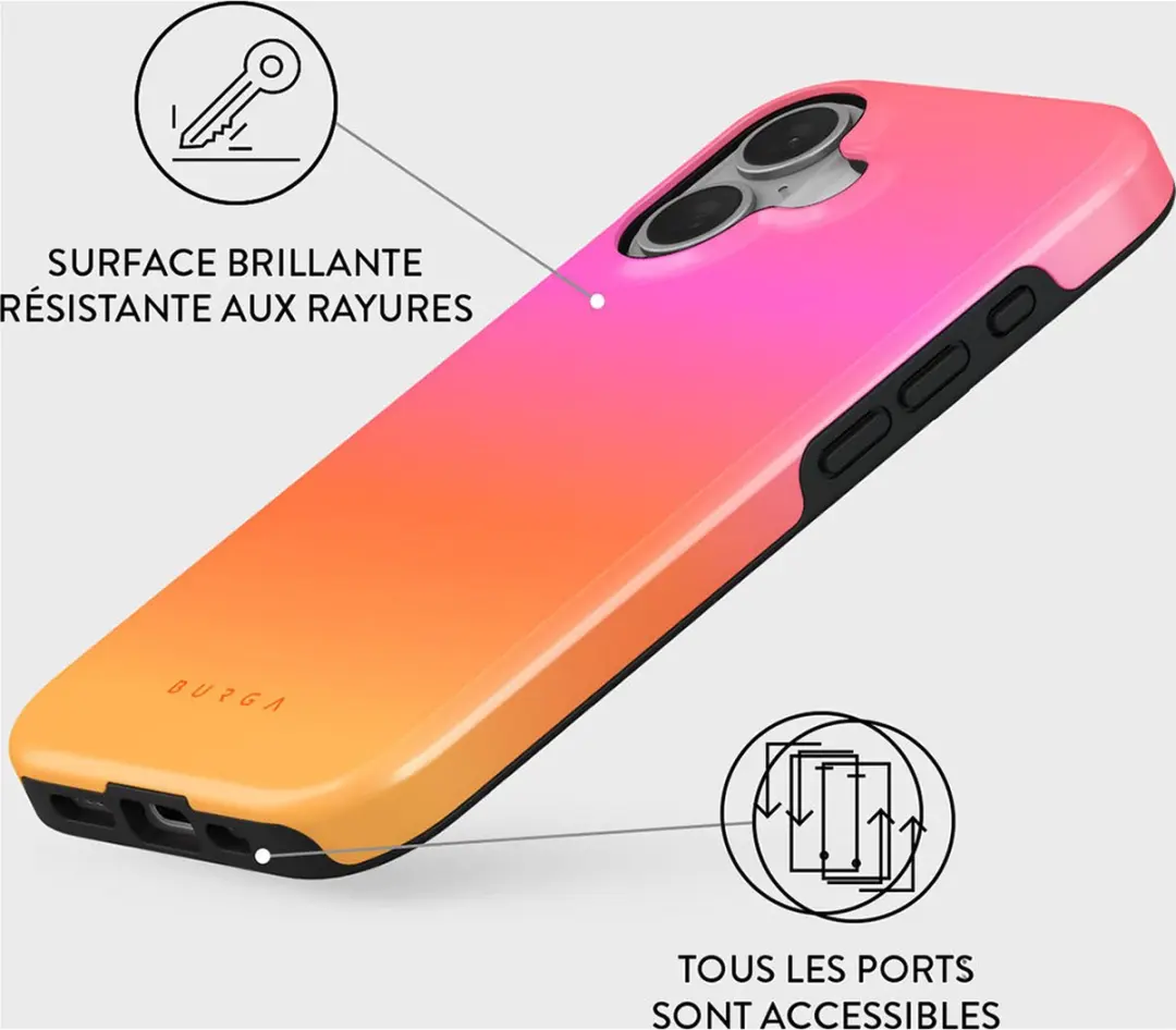 Burga Hoesje iPhone 16 Plus MagSafe Sunset Club