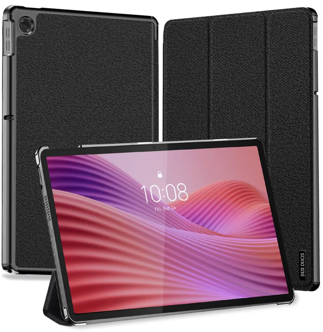 Dux Ducis Tablethoes Lenovo Tab 10.1 (2025) 10.1" - Zwart