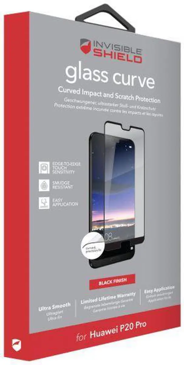 ZAGG Invisible Shield Ultra-Clear Glas - Huawei P20 Pro - Zwart