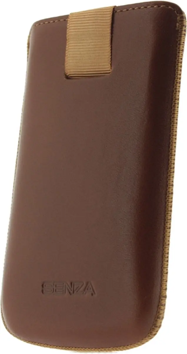 Senza Slide Serie Echt Leer Insteekhoes Cognac - SEN-LSCC-SIM