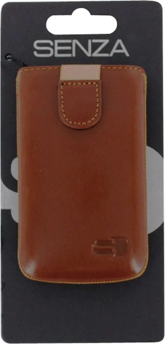Senza Slide Serie Echt Leer Insteekhoes Cognac