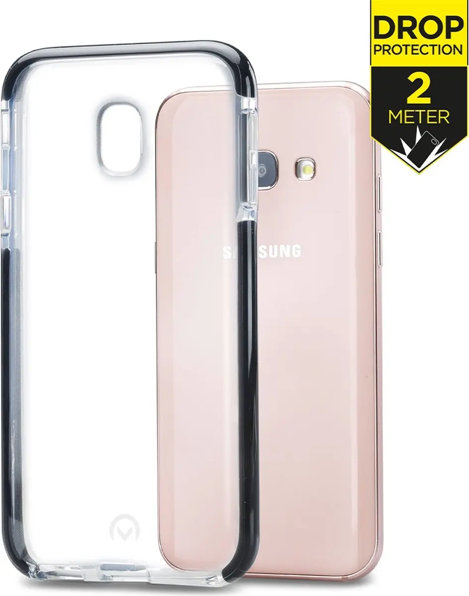 Mobilize Shatterproof Hoesje Samsung Galaxy A3 (2017) - MOB-SCB-GALA317 - Transparant/Zwart