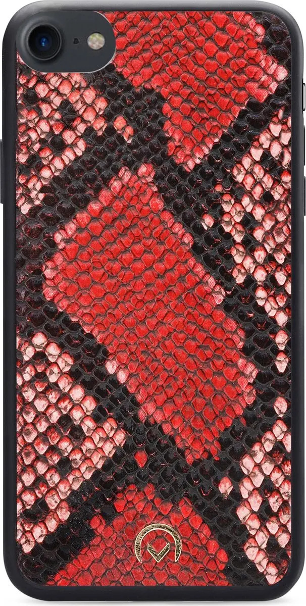 Mobilize Velvet Clutch iPhone SE 2020/7/8 Hoesje - Rood - 4 Pasjes