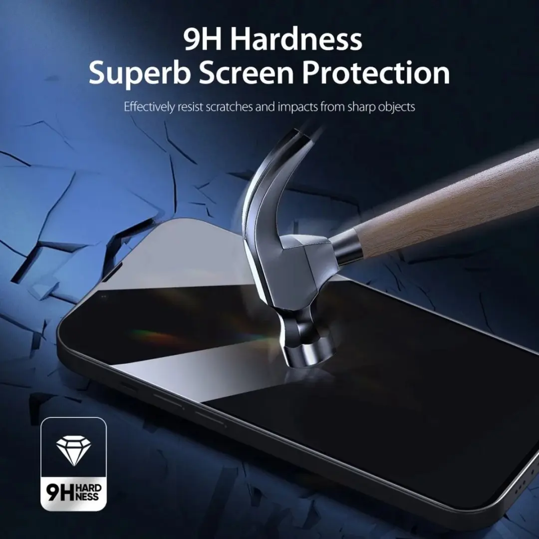 Dux Ducis iPhone 15 Privacy Screen Protector - 9H Tempered Glass