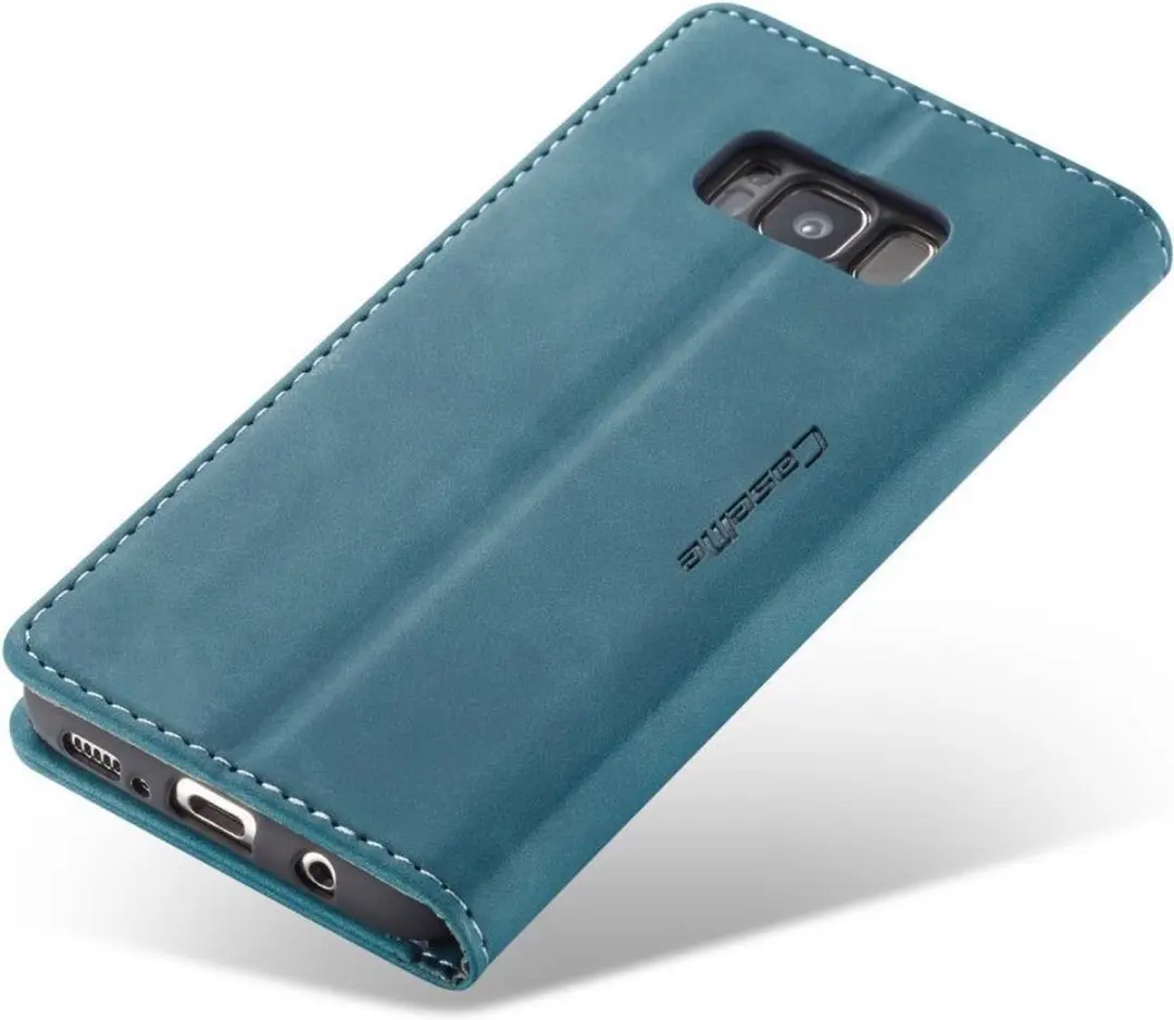 Caseme Book Case Samsung Galaxy S8 - Blauw - afbeelding 6 van 6