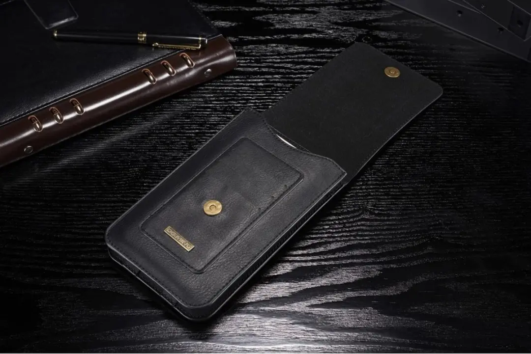 DG.MING Universele Smartphonehoes 6,5-7 inch - Zwart - 13 Pasjes