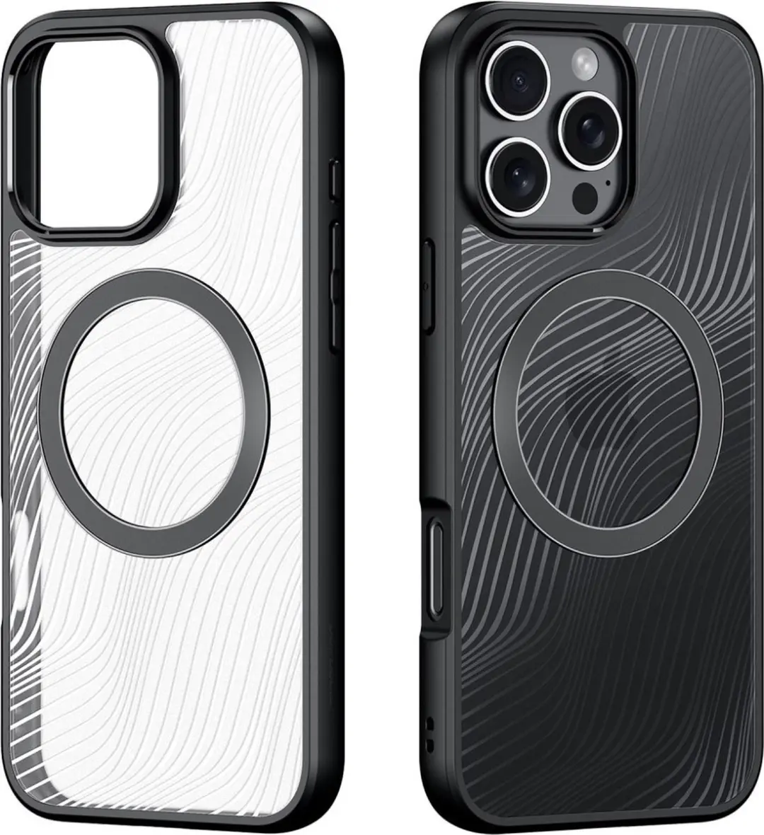 Dux Ducis Aimo iPhone 16 Pro Hoesje - Magnetisch - Zwart