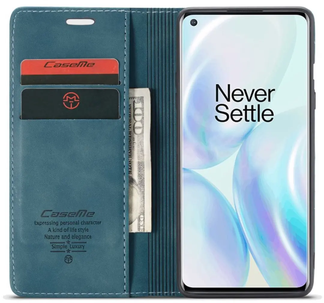 CaseMe Book Case OnePlus 8 - Groen