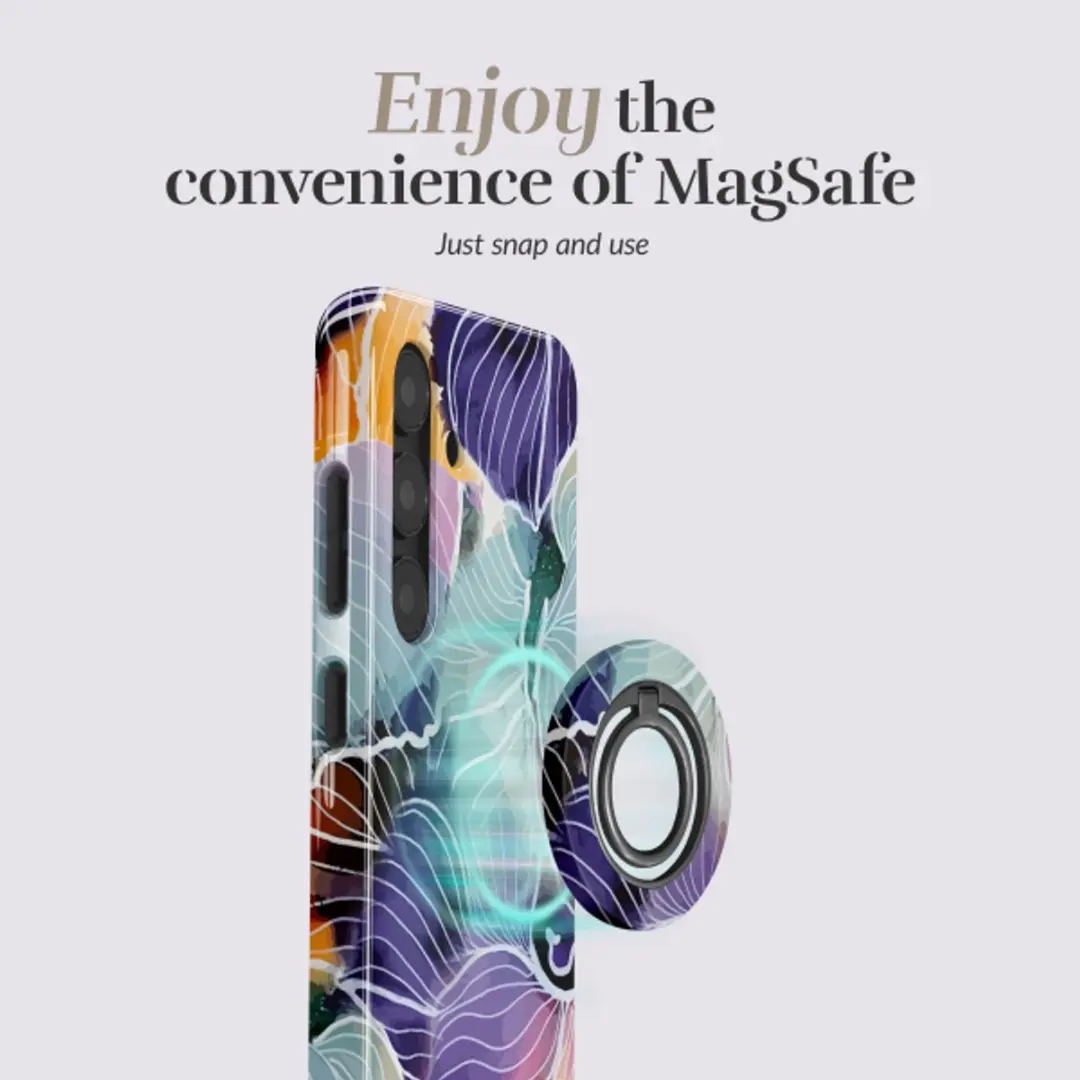 Mobilize MIO Flowers MagSafe Compatibel Samsung Galaxy A57 - Zwart