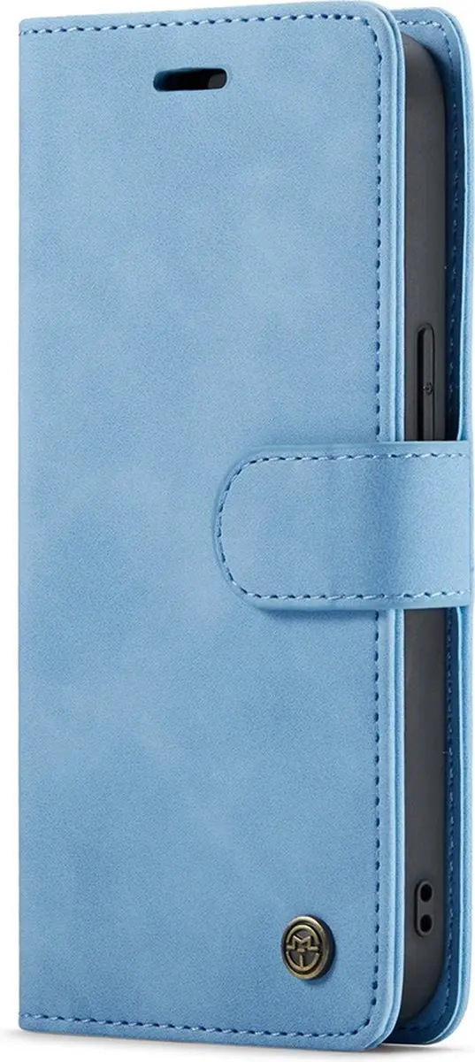 Caseme iPhone 14 Bookcase Hoesje - Lichtblauw - 4 Pasjes