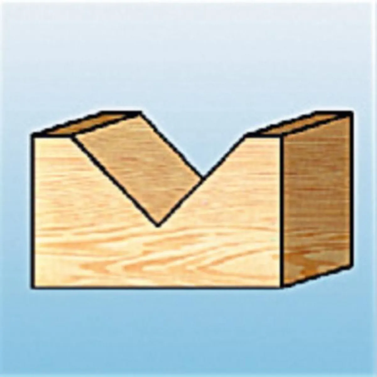 Makita D-10752 V-groeffrees 12,7mm - 60gr