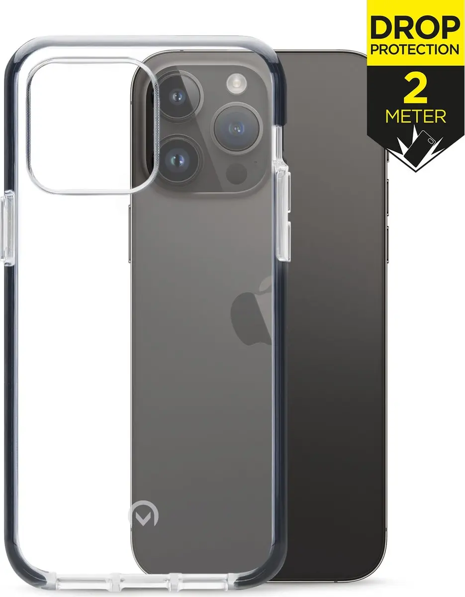 Mobilize MOB-SCB-IPH14PROMAX iPhone 14 Pro Max Hoesje - Transparant/Zwart