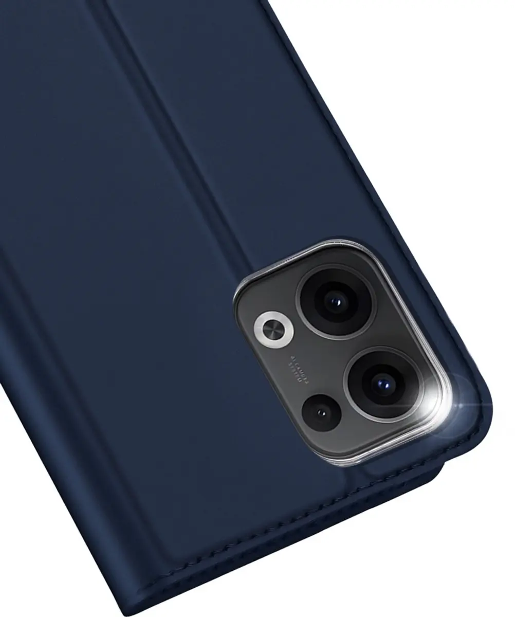 Dux Ducis Slim Softcase Bookcase Oppo Reno 13 SH00085740 - Donkerblauw
