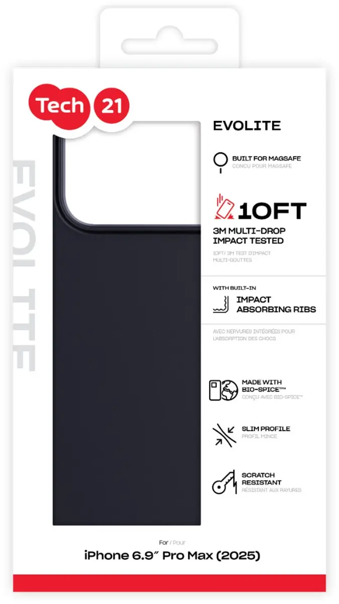 Tech21 EvoLite T21-11339 iPhone Hoesje - Zwart