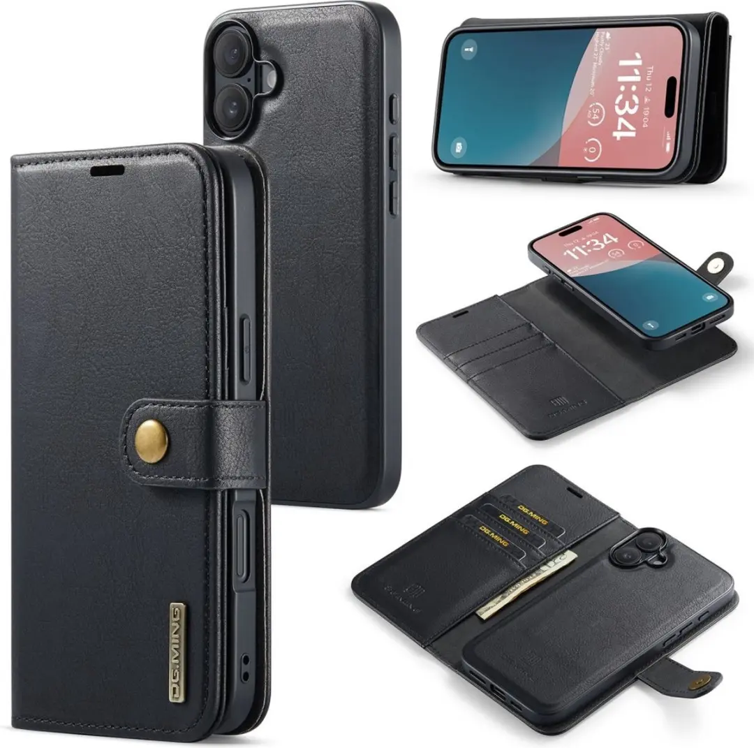DG.MING iPhone 16 Plus Hoesje 2-in-1 Book Case