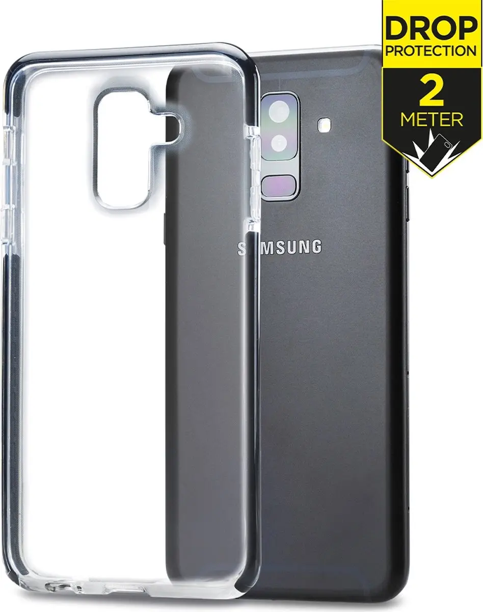 Mobilize MOB-SCB-GALA6P18 Hoesje Samsung Galaxy A6+ (2018) - Transparant/Zwart