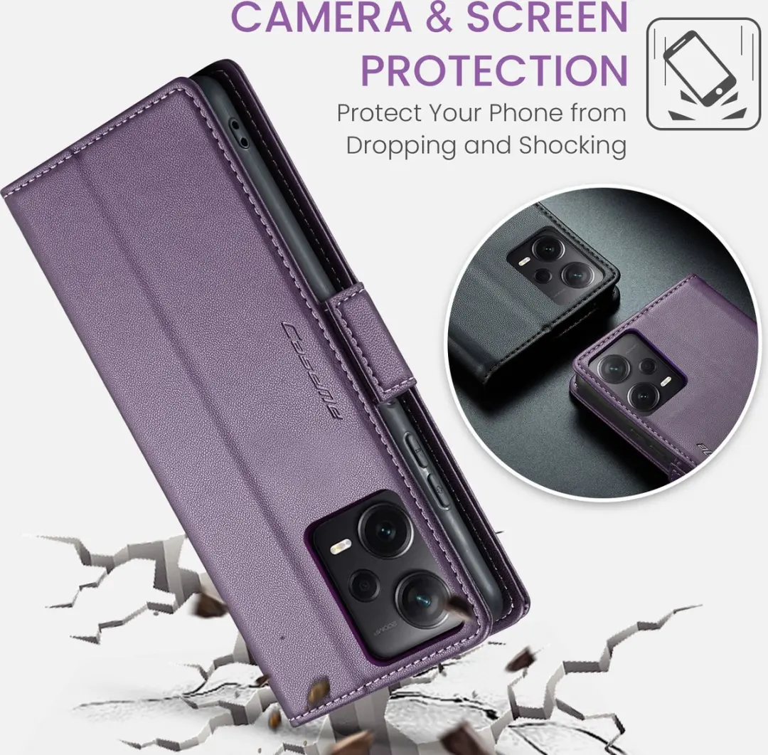 Caseme Wallet Case voor Xiaomi Redmi Note 13 Pro+ - Paars