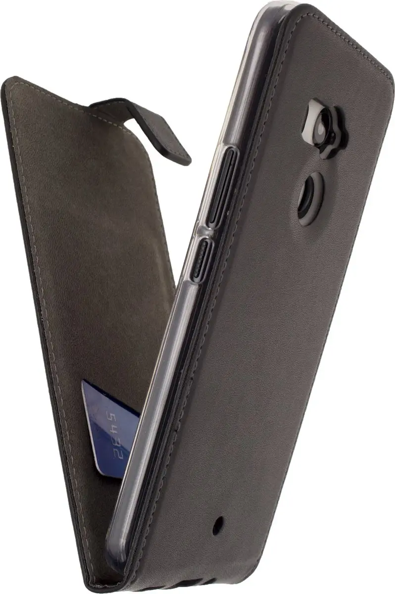 Mobilize Classic Gelly Flip Case HTC U11+ - Zwart