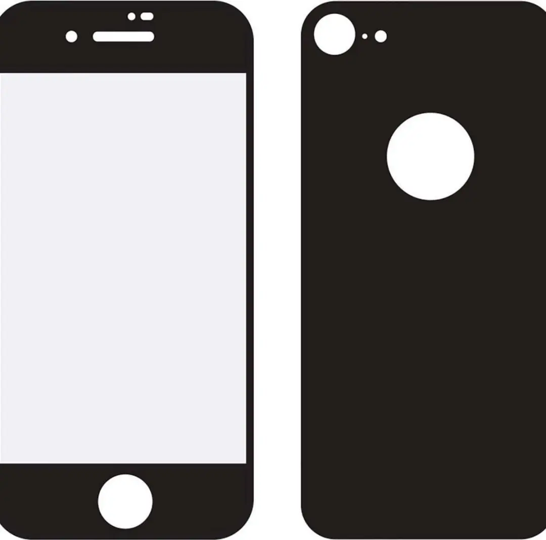 Mobilize Edge To Edge Glas iPhone 8 - Screen & Back Protector - Zwart