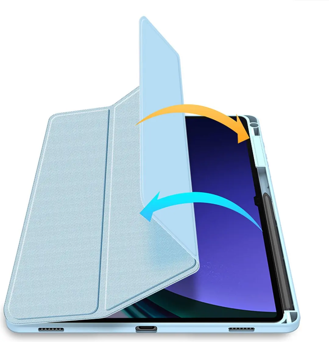 Dux Ducis Toby Series Tablethoes Samsung Galaxy Tab S10 Plus - Blauw