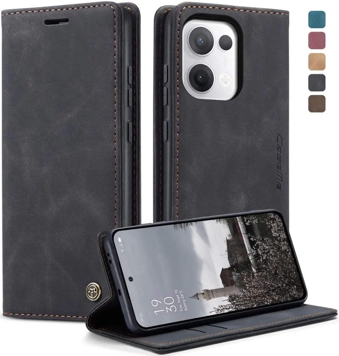 Caseme Retro Texture Book Wallet Hoesje