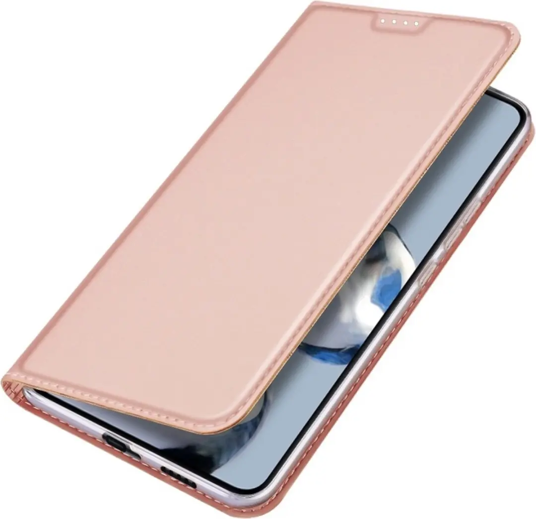 Dux Ducis Slim Bookcase Hoesje - Xiaomi 12T/12T Pro - Rose Goud - afbeelding 6 van 6