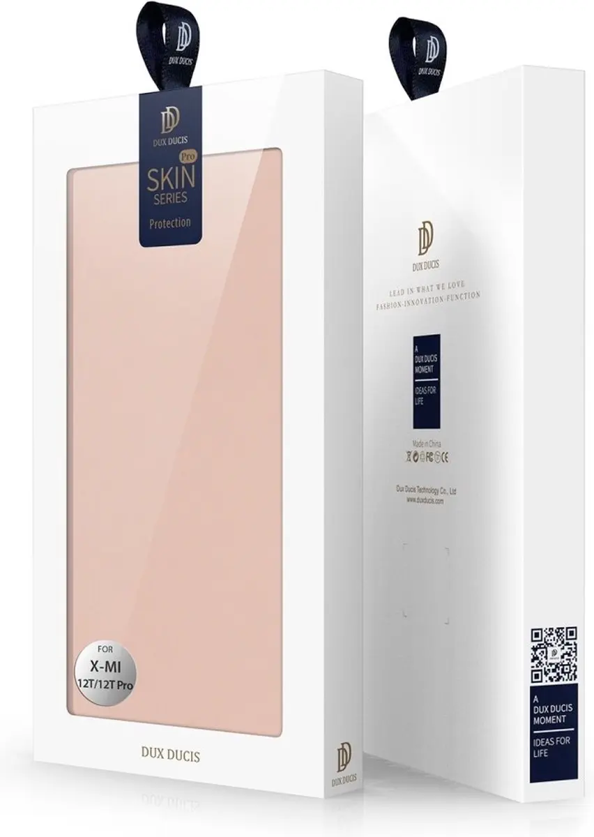 Dux Ducis Slim Bookcase Hoesje - Xiaomi 12T/12T Pro - Rose Goud