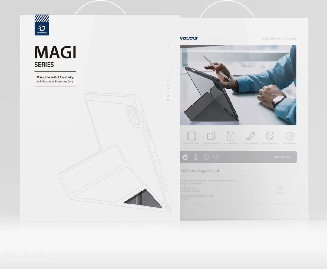 Dux Ducis iPad Pro 11 Hoes - Magneet Sluiting Grijs