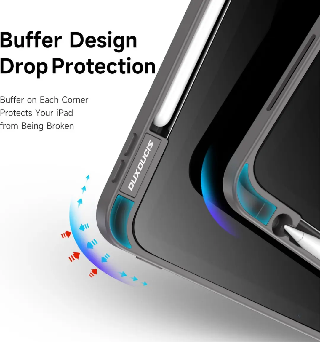 Dux Ducis iPad Pro 11 Hoes - Magneet Sluiting Grijs - afbeelding 6 van 6