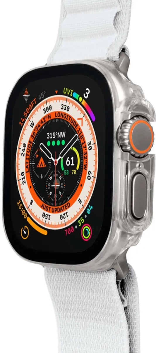 Laut Shield Apple Watch Case 45mm - Transparant