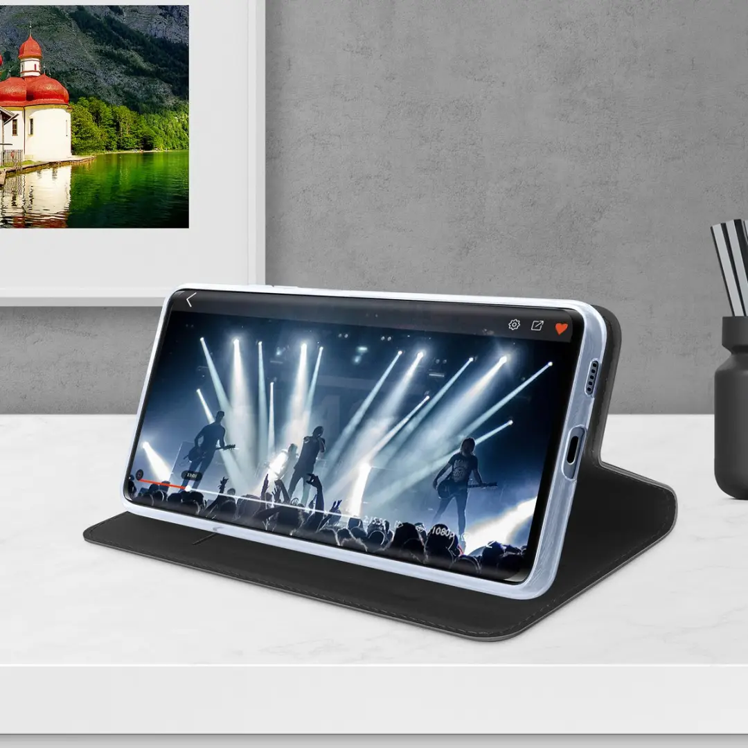 Dux Ducis Folio Hoesje Vivo X51 5G - Pasjeshouder & Stand - Zwart