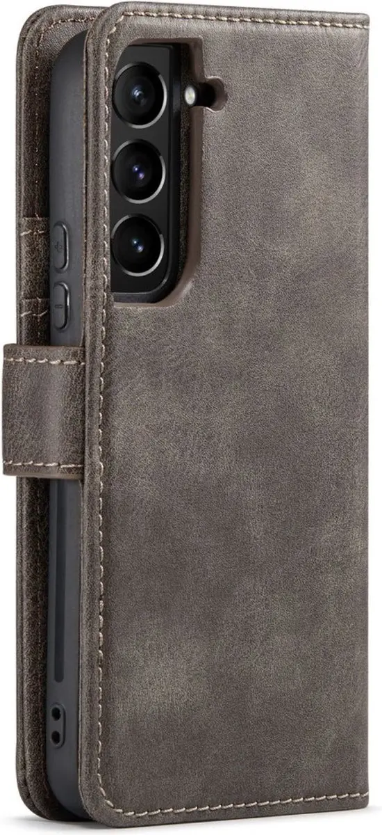 DG.MING Hoesje Samsung Galaxy S9 - 2-in-1 Book Case Grijs
