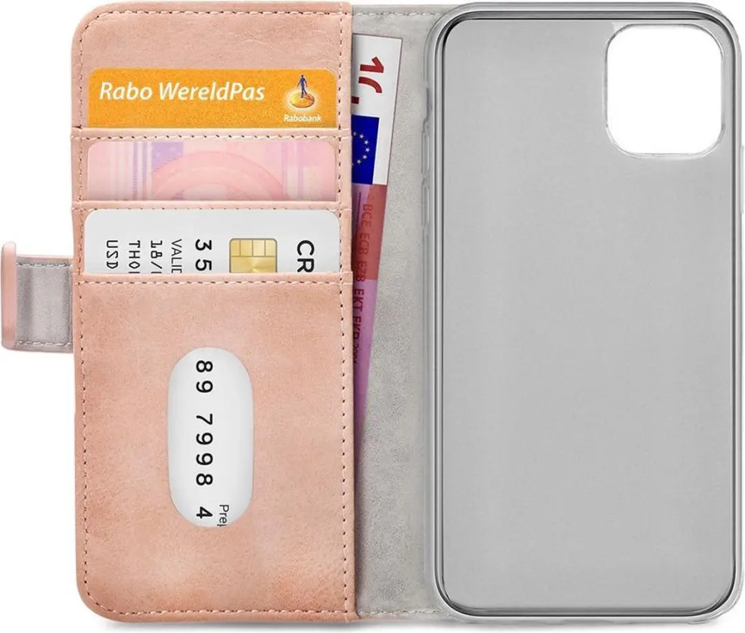 Mobilize iPhone 12 Pro Max Elite Gelly Wallet Book Case Licht Roze - mpn-8718256935176